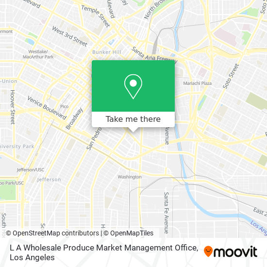 L A Wholesale Produce Market Management Office map
