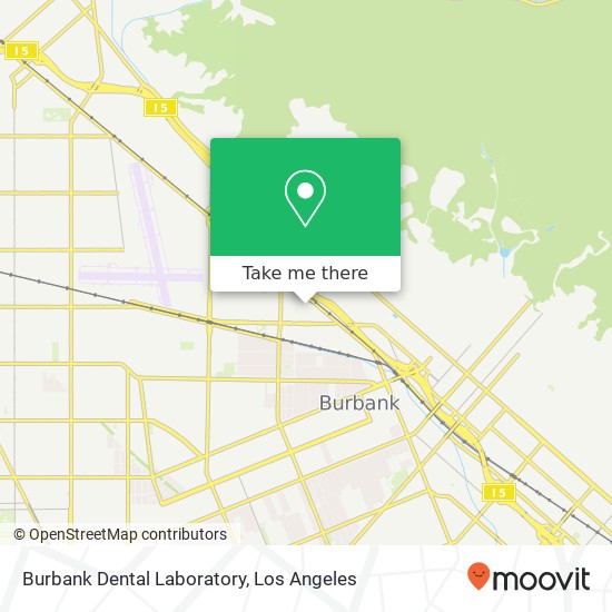 Mapa de Burbank Dental Laboratory