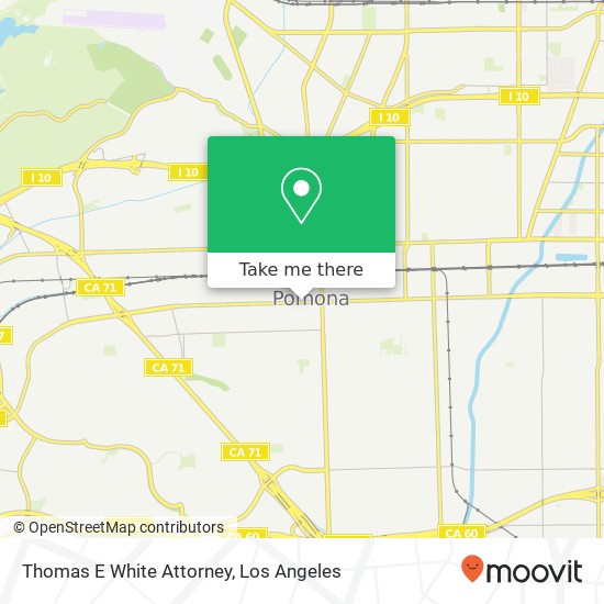 Thomas E White Attorney map