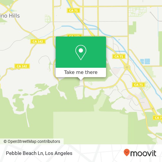 Pebble Beach Ln map