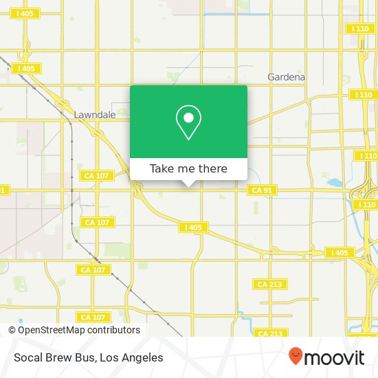 Socal Brew Bus map