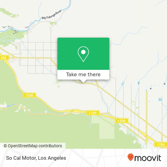 So Cal Motor map