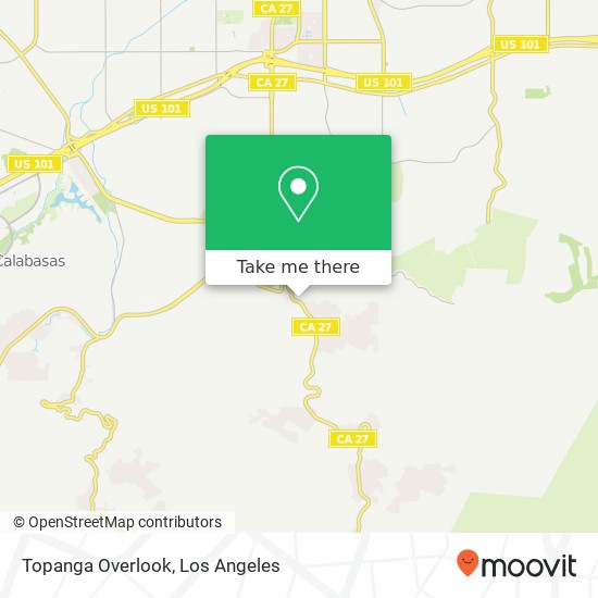 Topanga Overlook map