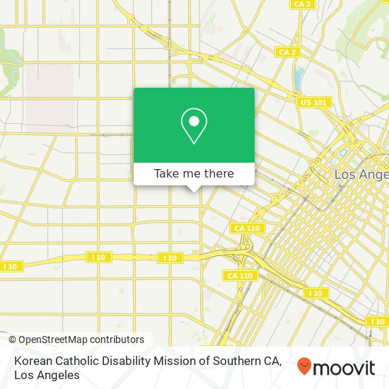 Mapa de Korean Catholic Disability Mission of Southern CA