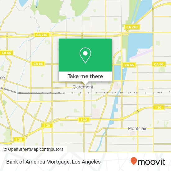 Bank of America Mortgage map