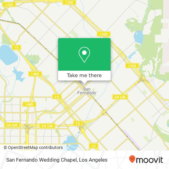 San Fernando Wedding Chapel map