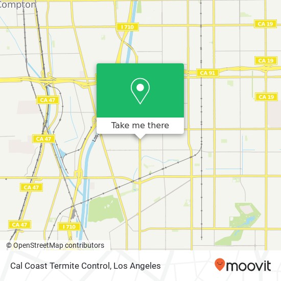 Cal Coast Termite Control map