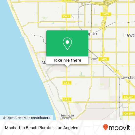 Manhattan Beach Plumber map