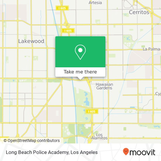 Long Beach Police Academy map