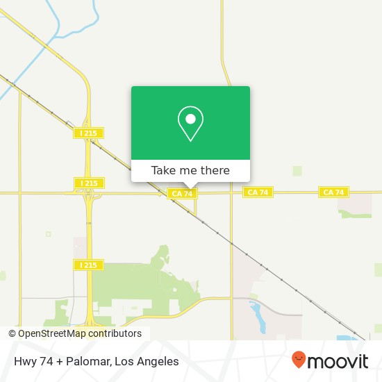 Mapa de Hwy 74 + Palomar