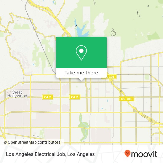 Los Angeles Electrical Job map