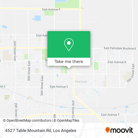 4527 Table Mountain Rd map