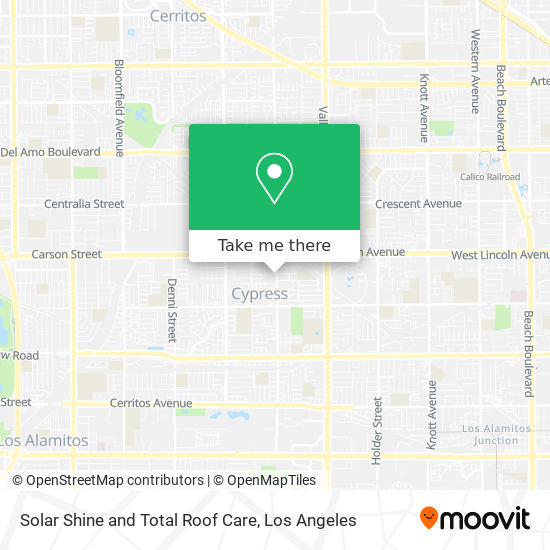 Solar Shine and Total Roof Care map
