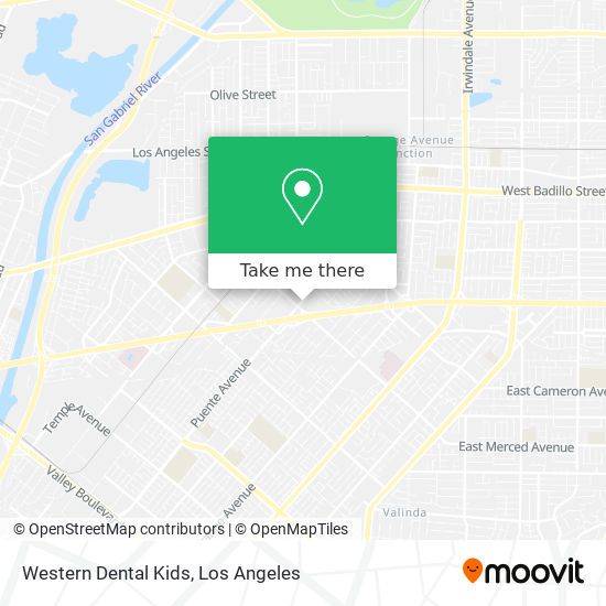 Mapa de Western Dental Kids