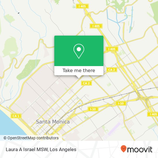Laura A Israel MSW map