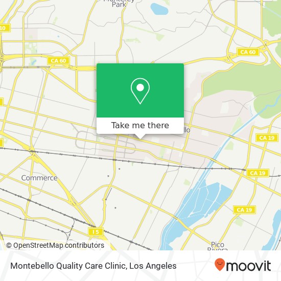 Mapa de Montebello Quality Care Clinic