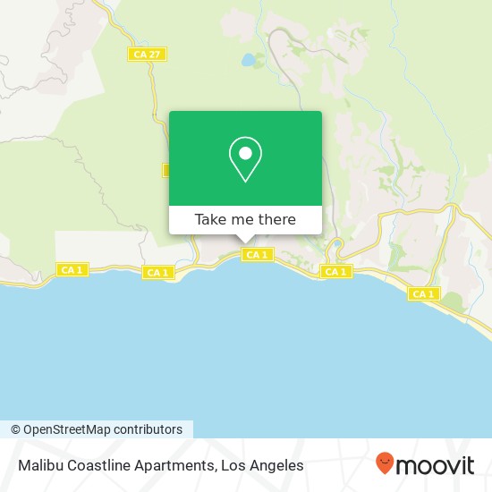 Mapa de Malibu Coastline Apartments