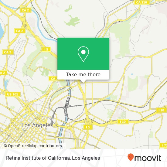 Retina Institute of California map