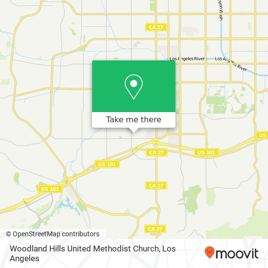 Mapa de Woodland Hills United Methodist Church