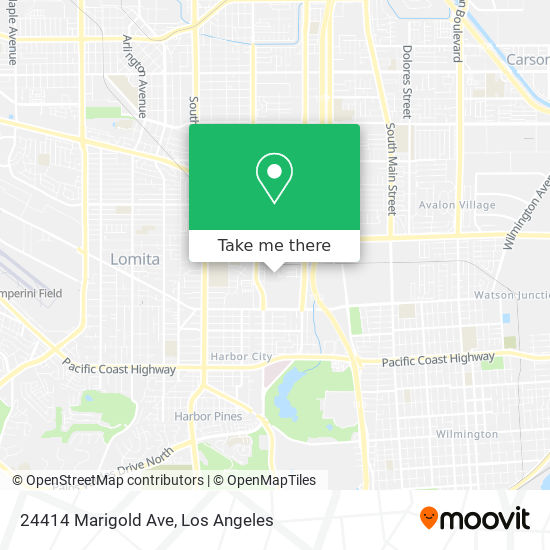 24414 Marigold Ave map