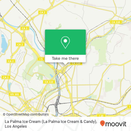 La Palma Ice Cream map