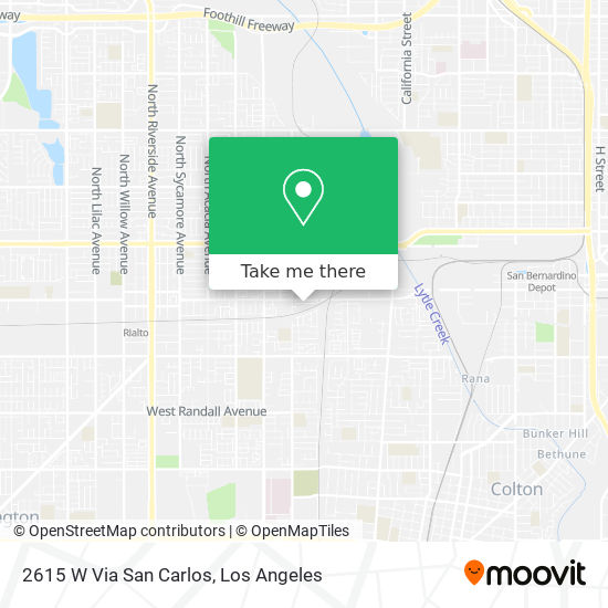 2615 W Via San Carlos map