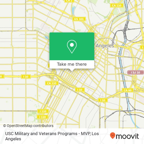 USC Military and Veterans Programs - MVP map