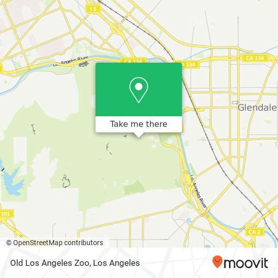 Mapa de Old Los Angeles Zoo