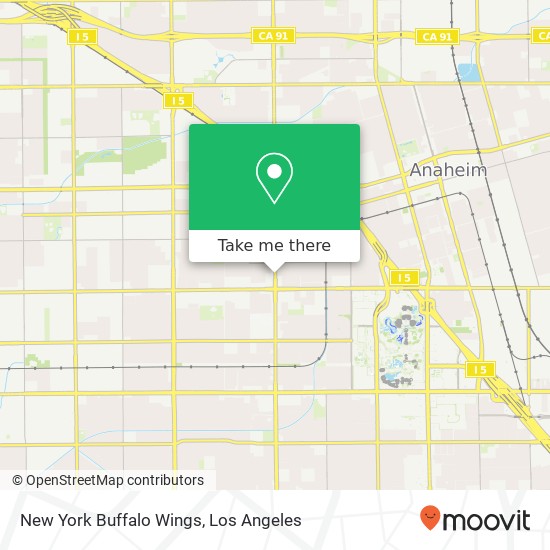 New York Buffalo Wings map