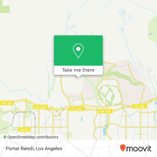 Mapa de Porter Ranch