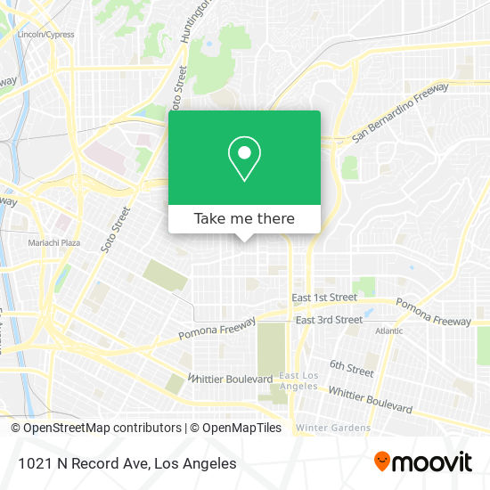 1021 N Record Ave map