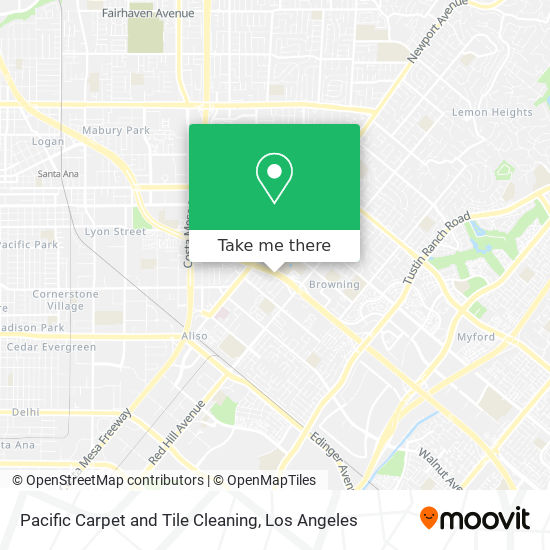 Pacific Carpet and Tile Cleaning map