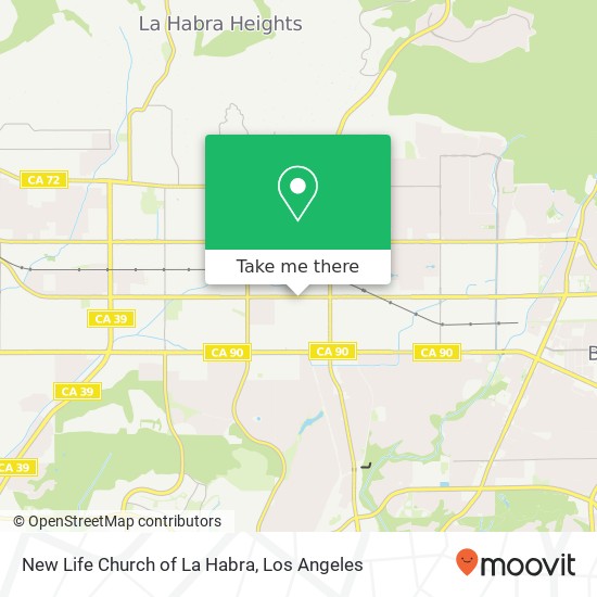 New Life Church of La Habra map