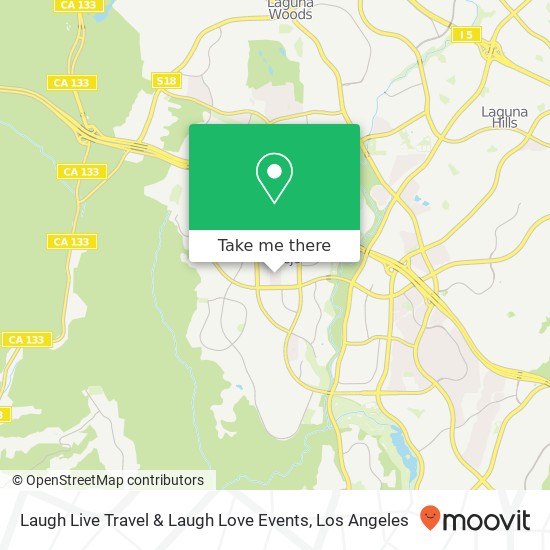 Laugh Live Travel & Laugh Love Events map