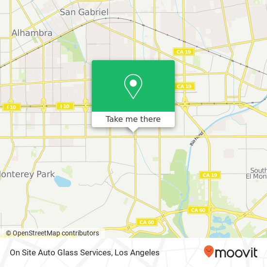 On Site Auto Glass Services map