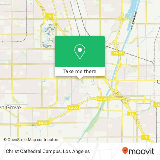 Christ Cathedral Campus map