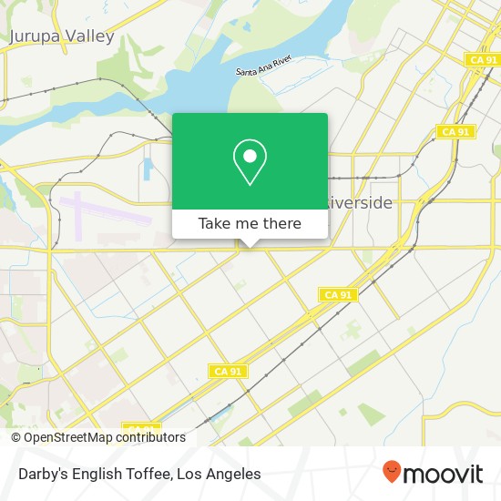 Darby's English Toffee map