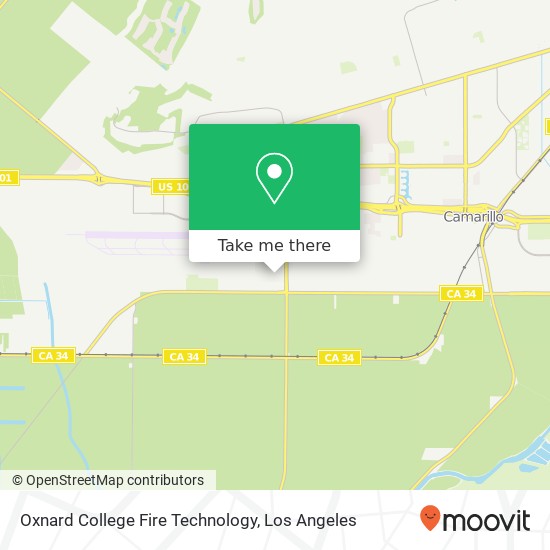 Oxnard College Fire Technology map