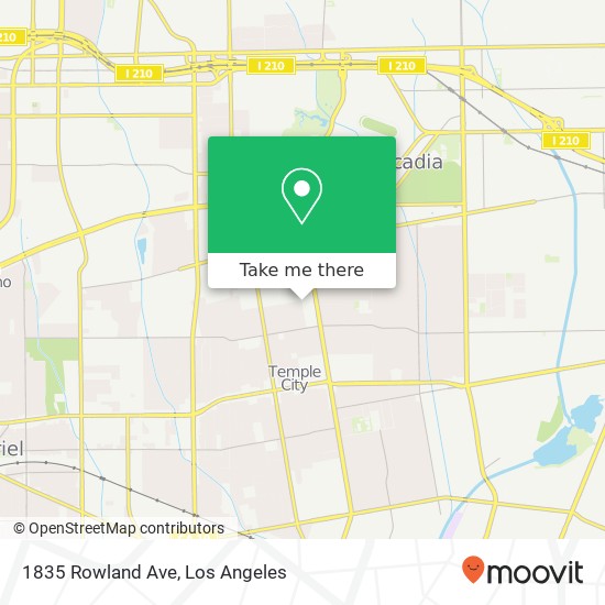 Mapa de 1835 Rowland Ave