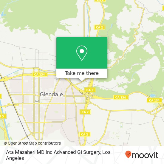 Mapa de Ata Mazaheri MD Inc Advanced Gi Surgery