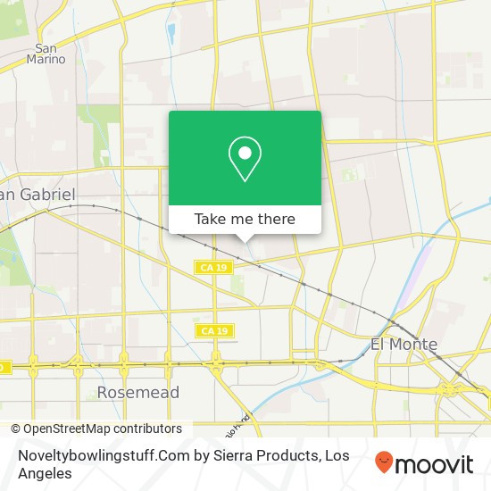 Mapa de Noveltybowlingstuff.Com by Sierra Products