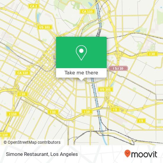 Simone Restaurant map