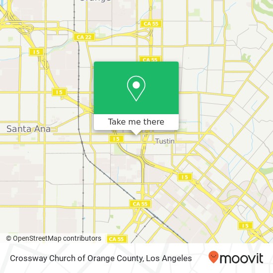 Crossway Church of Orange County map