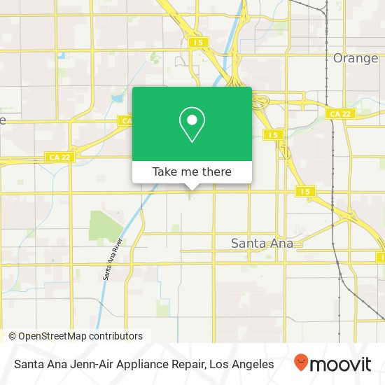 Santa Ana Jenn-Air Appliance Repair map