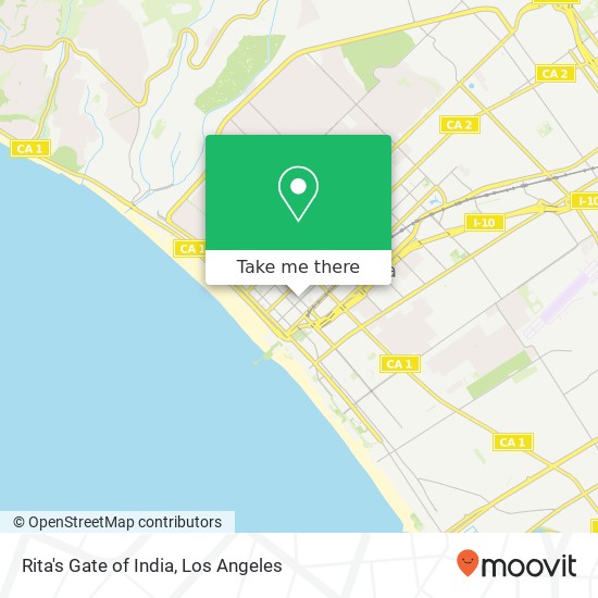 Mapa de Rita's Gate of India