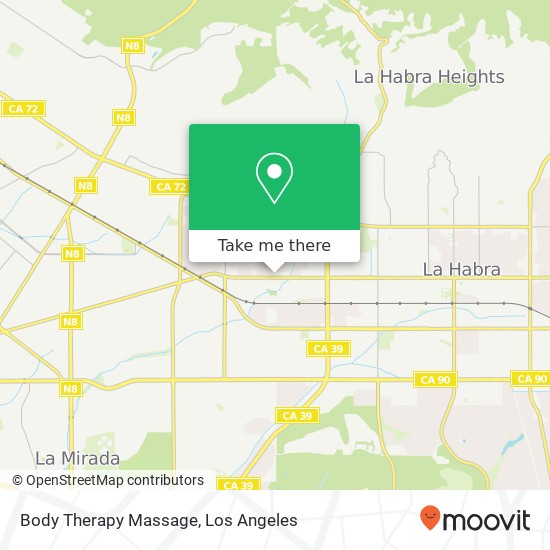 Mapa de Body Therapy Massage