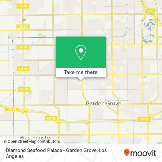 Diamond Seafood Palace - Garden Grove map