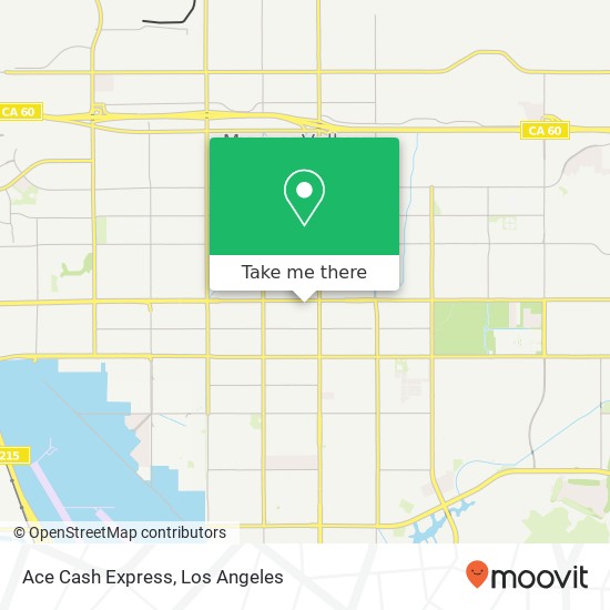 Ace Cash Express map