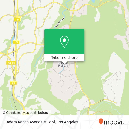 Mapa de Ladera Ranch Avendale Pool