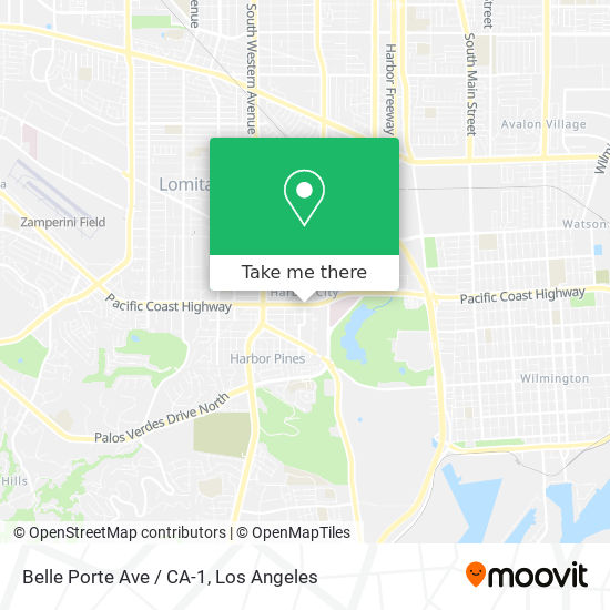Belle Porte Ave / CA-1 map